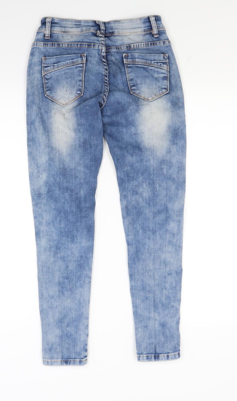 Miss Rj Womens Blue  Denim Skinny Jeans Size 8 L24 in