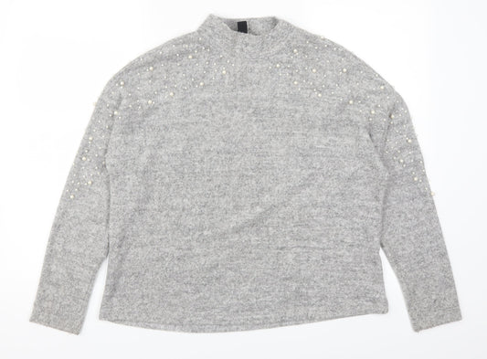 New Look Womens Grey   Pullover Jumper Size S
