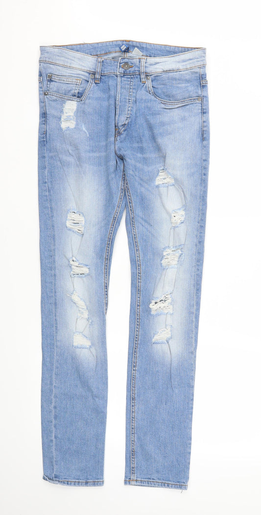 H&M Womens Blue   Straight Jeans Size 32 L32 in