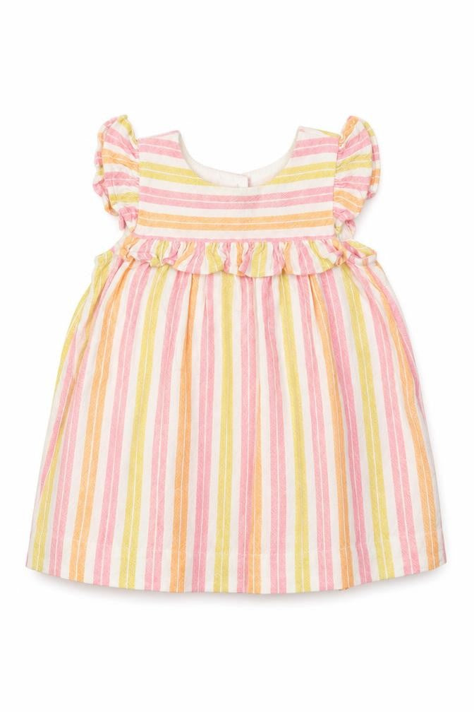 Baby Gap  Girls Multicoloured Striped  Fit & Flare  Size 6-9 Months