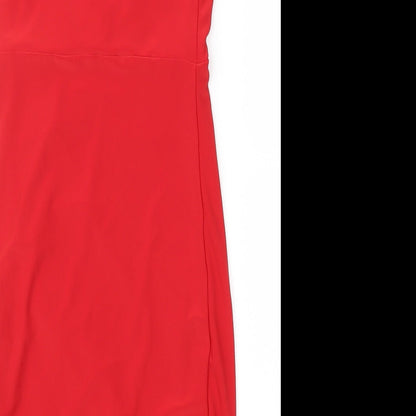 PRETTYLITTLETHING Womens Red   A-Line  Size 4