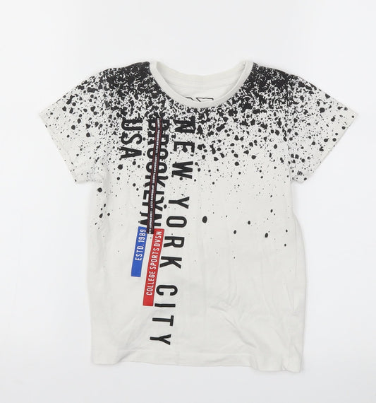 BOYS  Boys Grey   Basic T-Shirt Size 4 Years