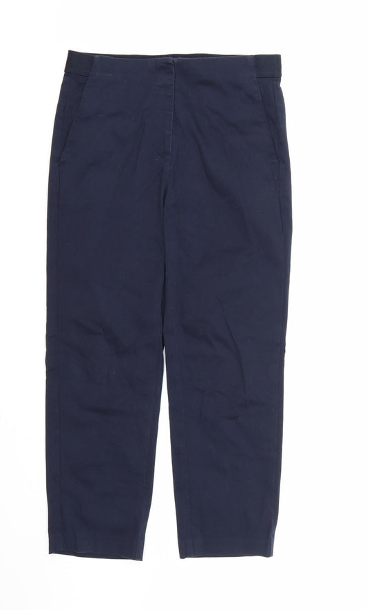 Marks and Spencer Womens Blue  Rayon Trousers  Size 10 L24 in
