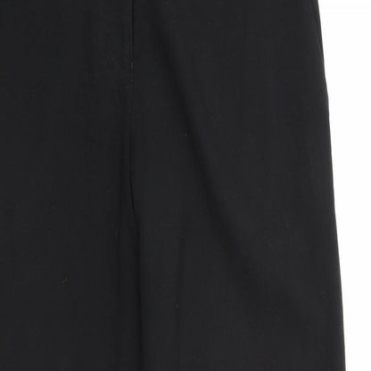 Next Womens Black  Rayon Dress Pants Trousers Size 12 L28 in