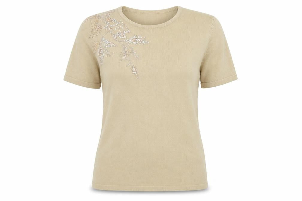 BHS Womens Beige  Knit Pullover Jumper Size 14