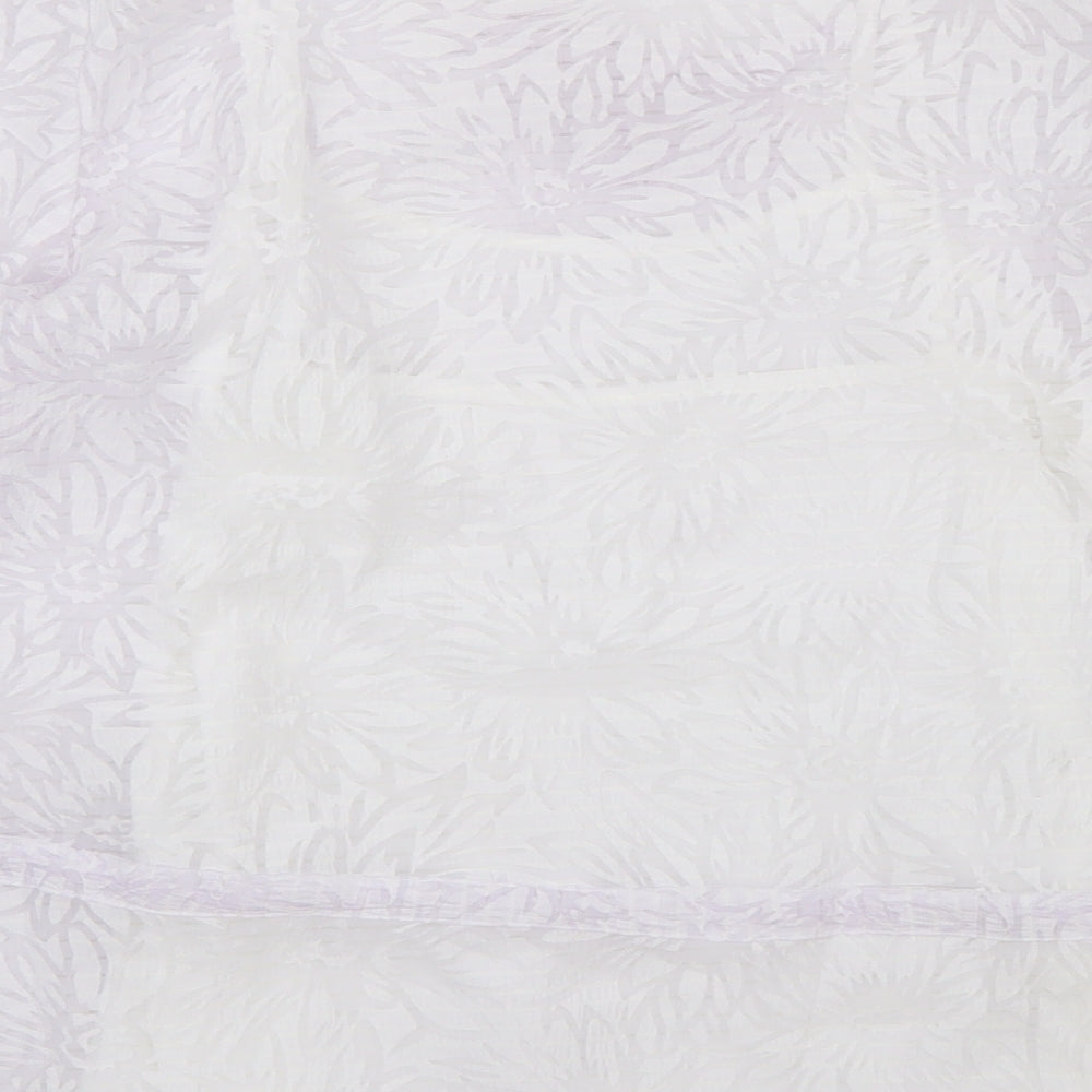 Damart Womens White Floral  Basic Blouse Size 14