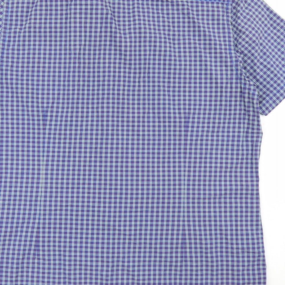 Burton London  Mens Blue Check   Button-Up Size XL