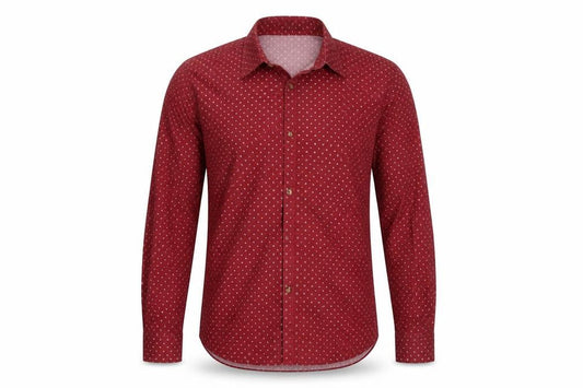 Cedarwood State Mens Red Button-Up Size 17