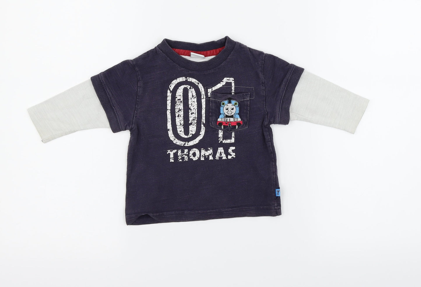Tomas & friends  Blue   Pullover Jumper Size 9-12 Months  - Thomas & Friends