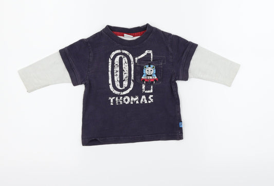Tomas & friends  Blue   Pullover Jumper Size 9-12 Months  - Thomas & Friends