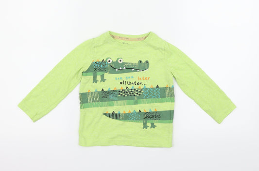 Nutmeg  Green   Basic T-Shirt Size 18-24 Months  - alagator