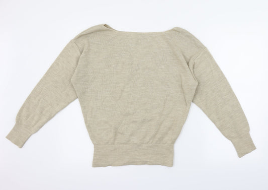 Nasty Gal Womens Beige   Pullover Jumper Size S