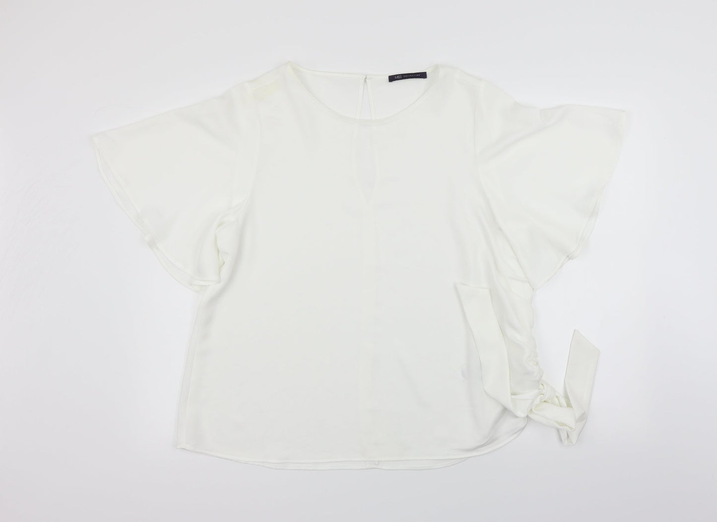 Marks and Spencer Womens White   Basic Blouse Size 14