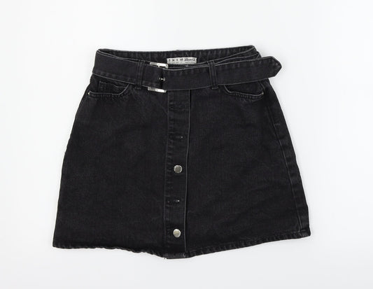 deniem & co Womens Black   Flare Skirt Size 8