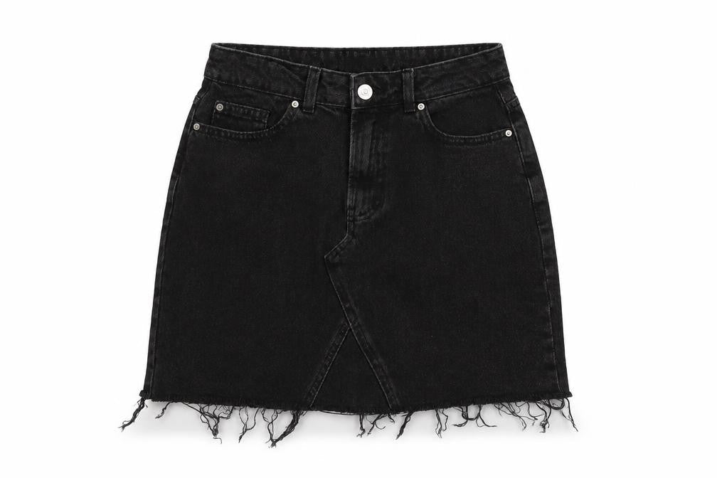 Denim & Co. Womens Black   Flare Skirt Size 10