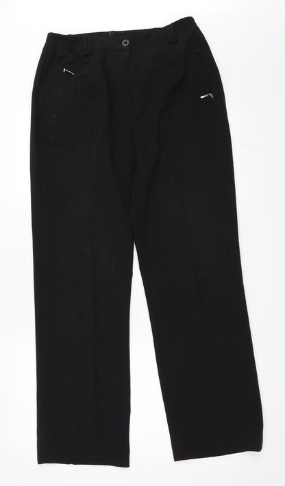 Oscar B Womens Black   Trousers  Size 14 L30 in
