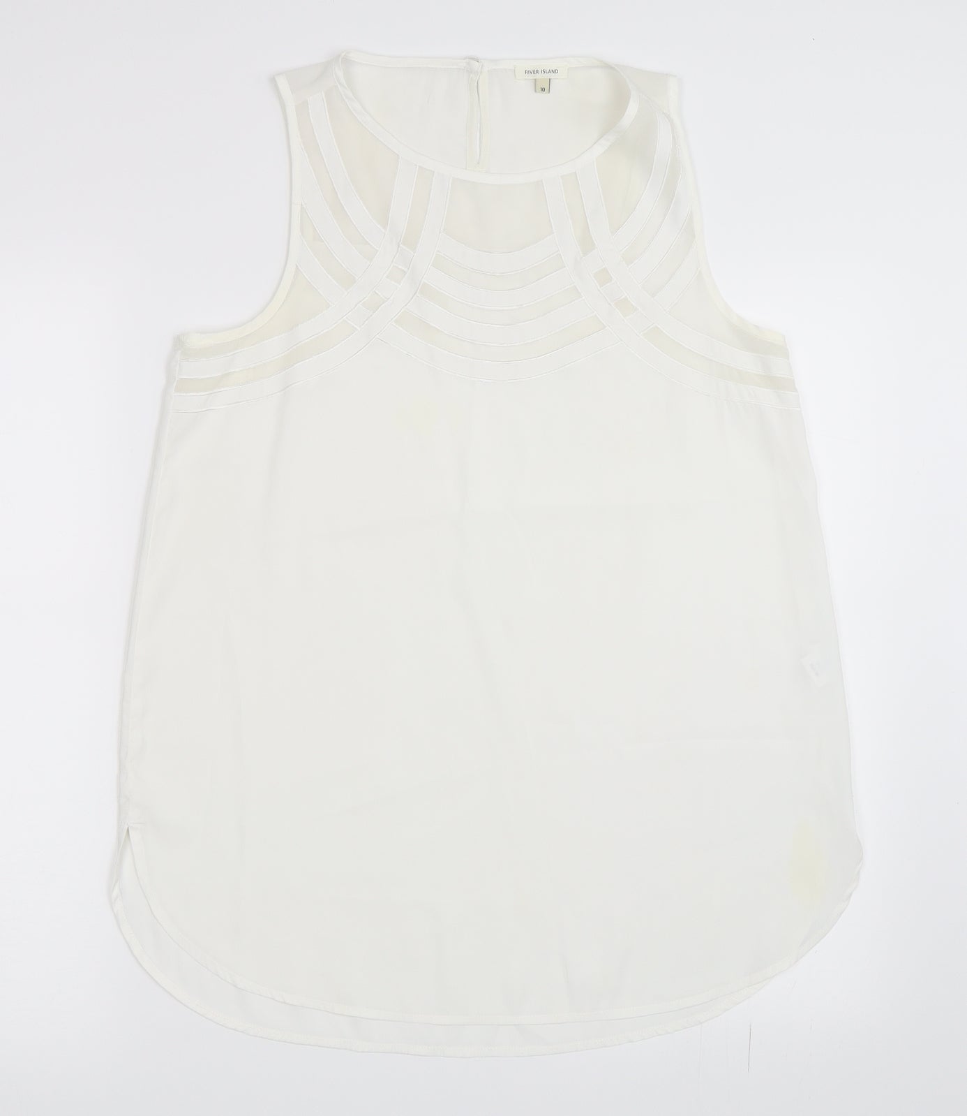 River Island Womens White   Basic Blouse Size 10