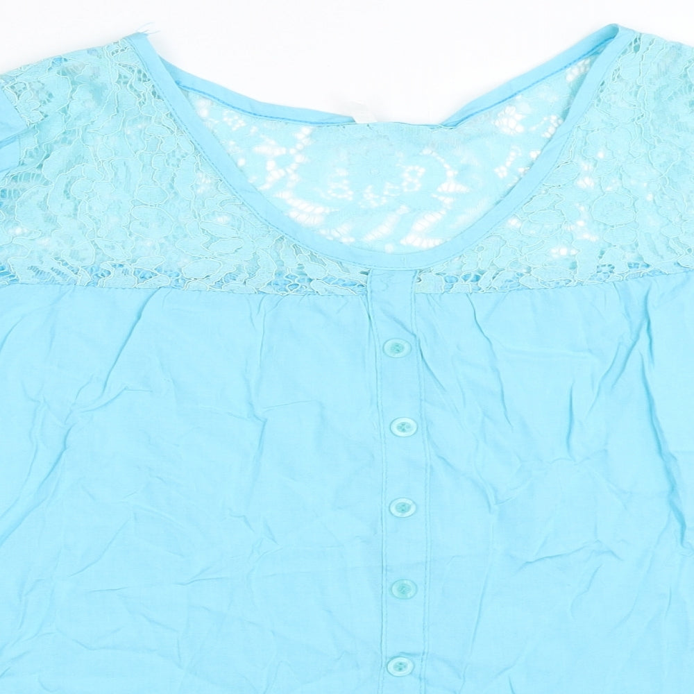 Preworn Womens Blue   Basic Blouse Size S