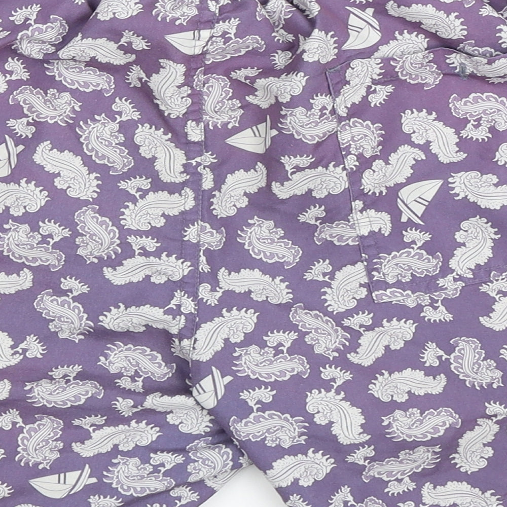 Preworn Mens Purple   Bermuda Shorts Size S - swim shorts