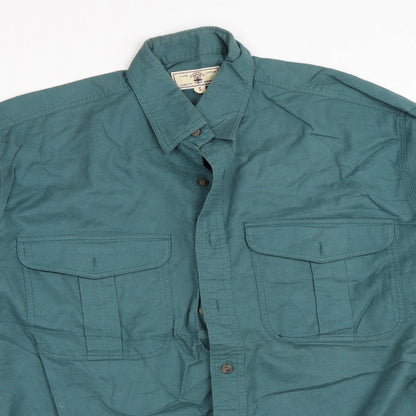 Preworn Mens Green    Button-Up Size S