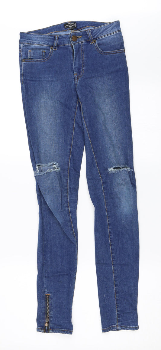 Warehouse Womens Blue  Denim Skinny Jeans Size 6 L31 in