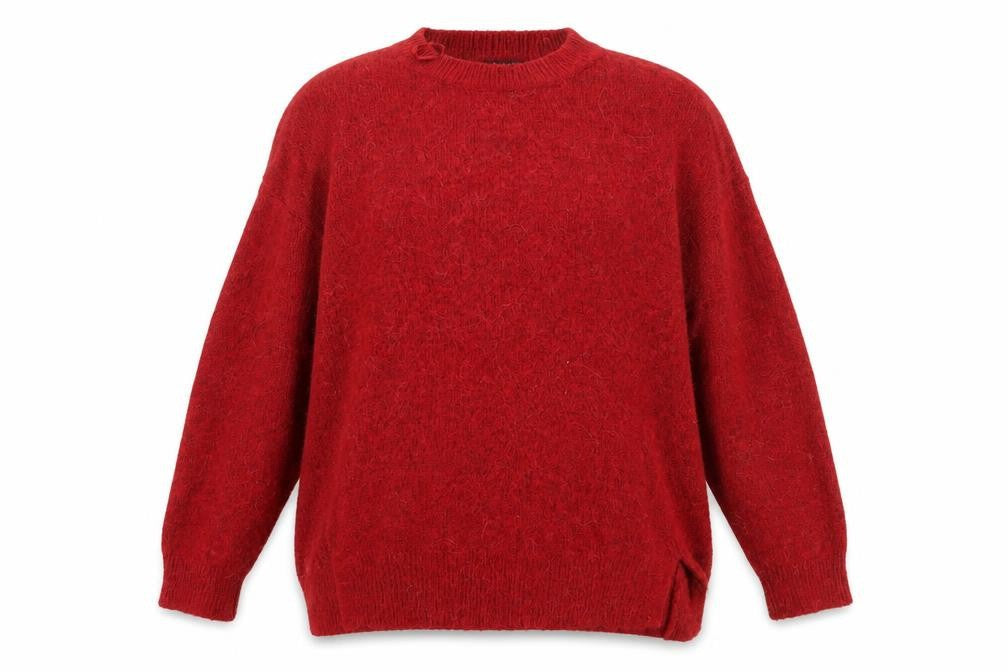 New Look Womens Red  Knit Pullover Jumper Size M