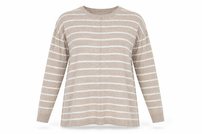 Atmosphere Womens Brown Striped Knit Pullover Jumper Size 8