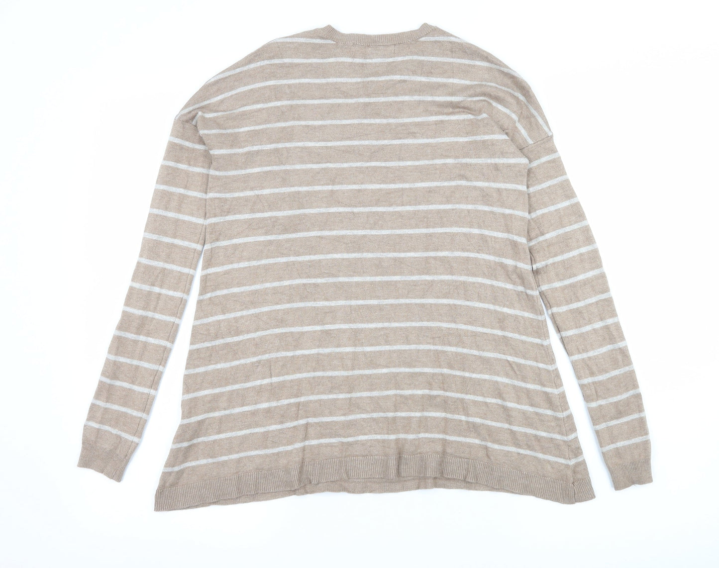 Atmosphere Womens Brown Striped Knit Pullover Jumper Size 8