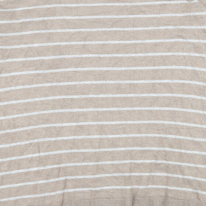 Atmosphere Womens Brown Striped Knit Pullover Jumper Size 8