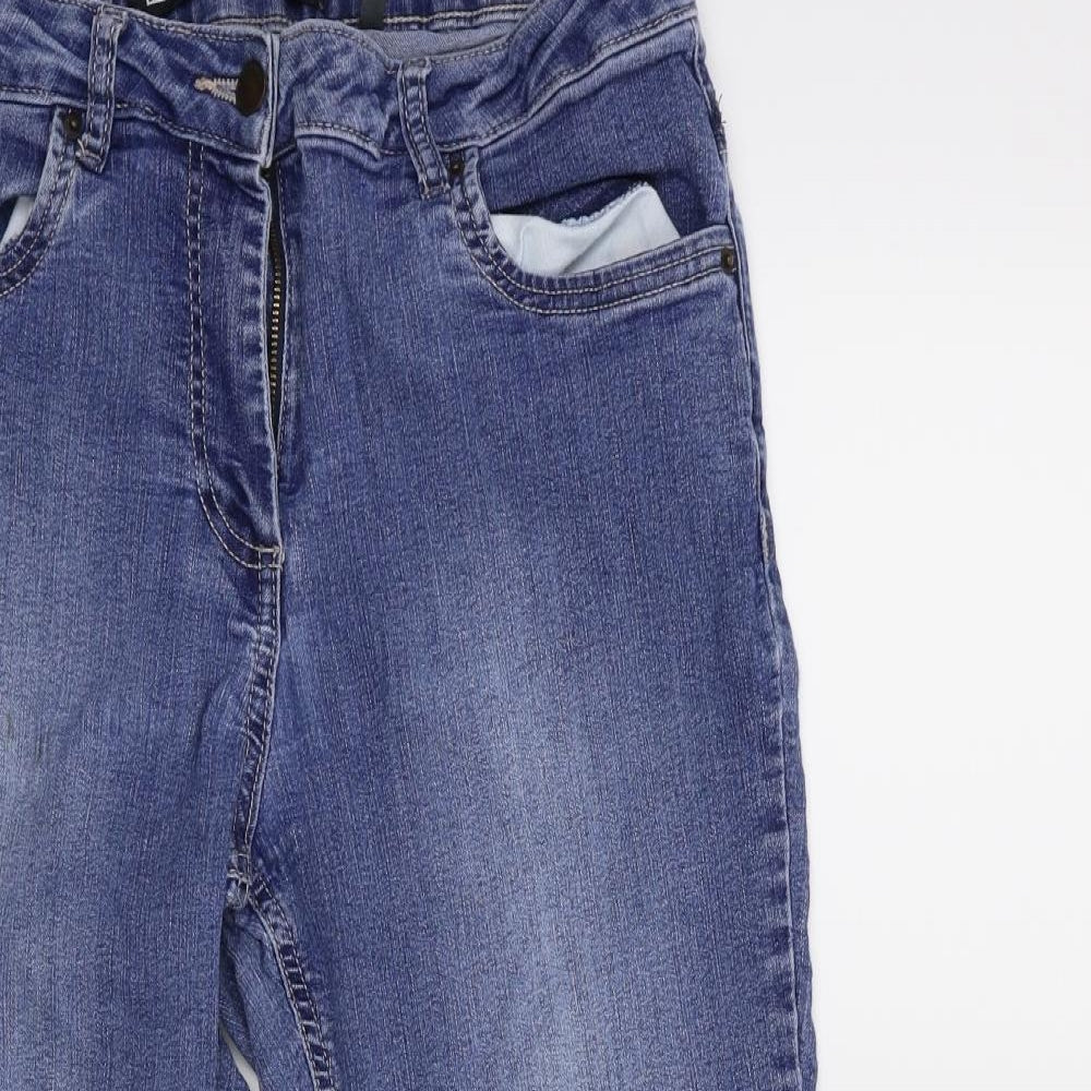 Preworn Womens Blue  Denim Cropped Jeans Size 30 in L22 in
