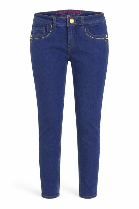 Denim & Co. Womens Blue  Denim Skinny Jeans Size 12 L29 in