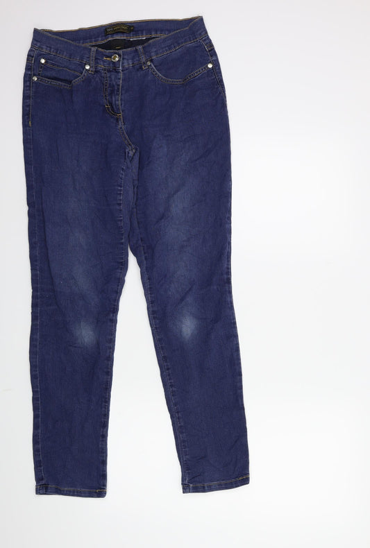 Preloved BPC Womens Blue  Denim Skinny Jeans Size 10 L29 in - Front