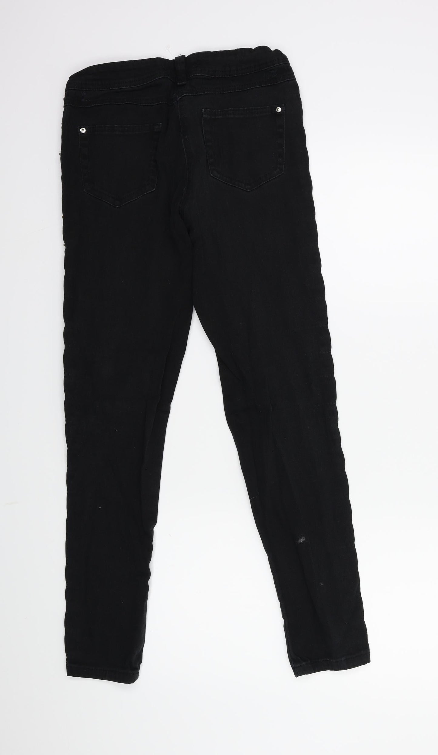 yesyes Womens Black  Denim Skinny Jeans Size 8 L28 in