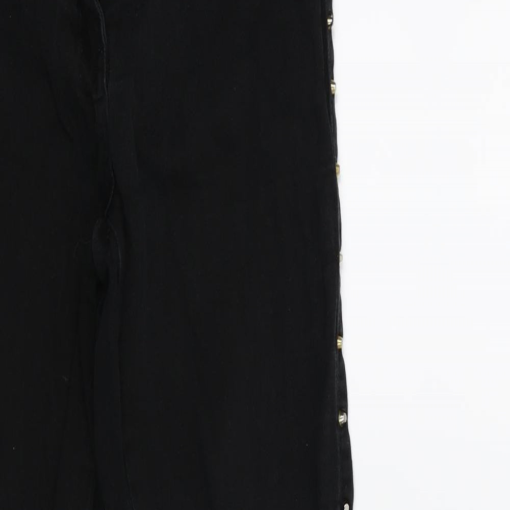 yesyes Womens Black  Denim Skinny Jeans Size 8 L28 in