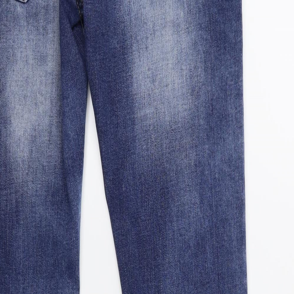 Preworn Womens Blue  Denim Skinny Jeans Size 28 in L29 in - Acid wash