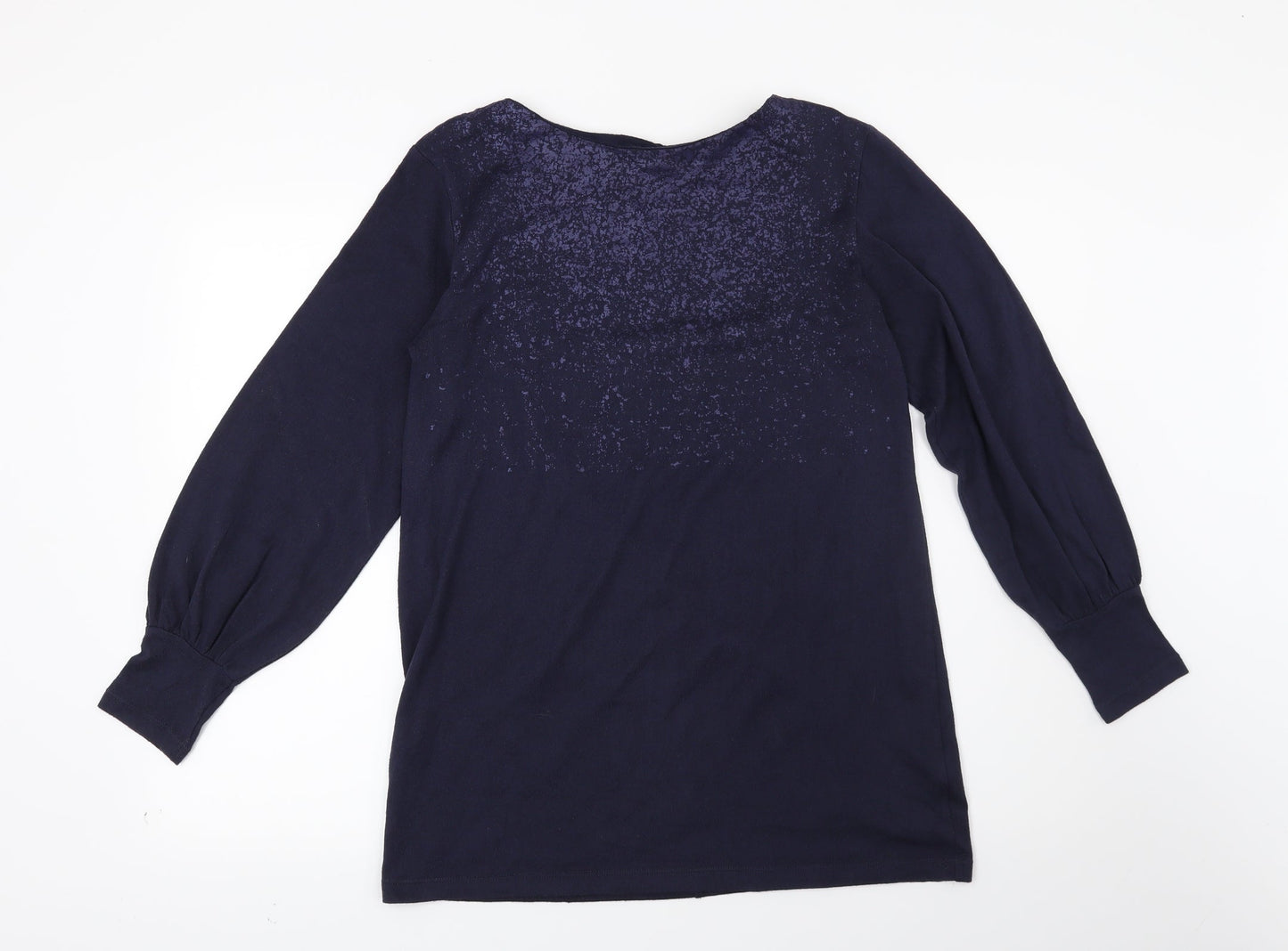 Marks and Spencer Womens Blue Geometric  Pullover Sweatshirt Size 10