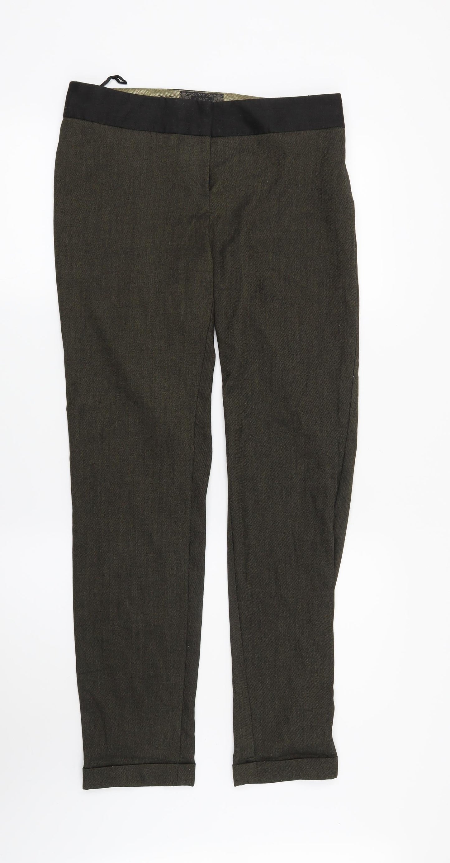NEXT Womens Green   Trousers  Size 8 L29 in