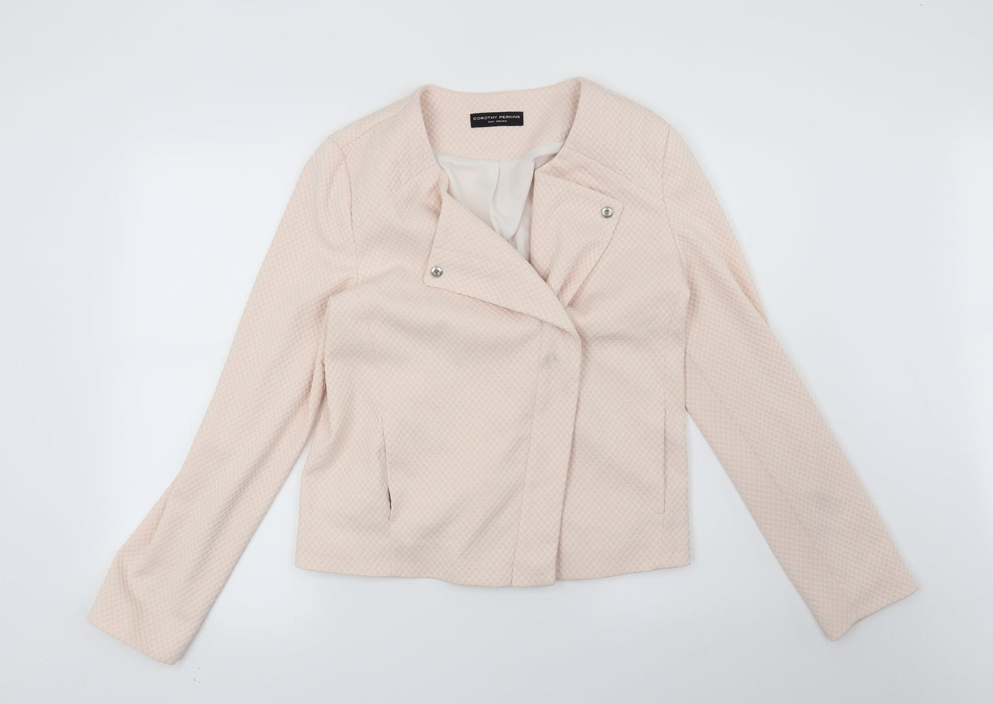 Dorothy Perkins Womens Pink Check  Jacket  Size 14