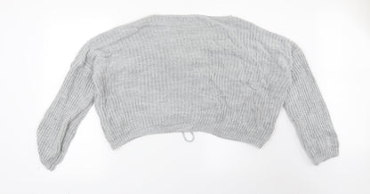 Cameo Rose Womens Grey Pullover Jumper Size S