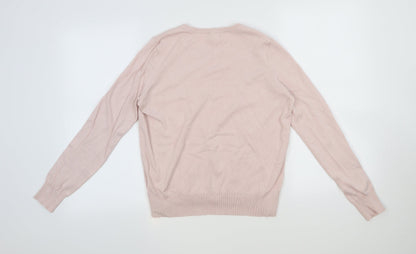 H&M Womens Pink   Pullover Jumper Size M