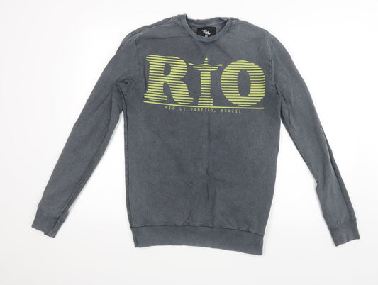 Cedar Wood State Mens Grey   Pullover Sweatshirt Size XS