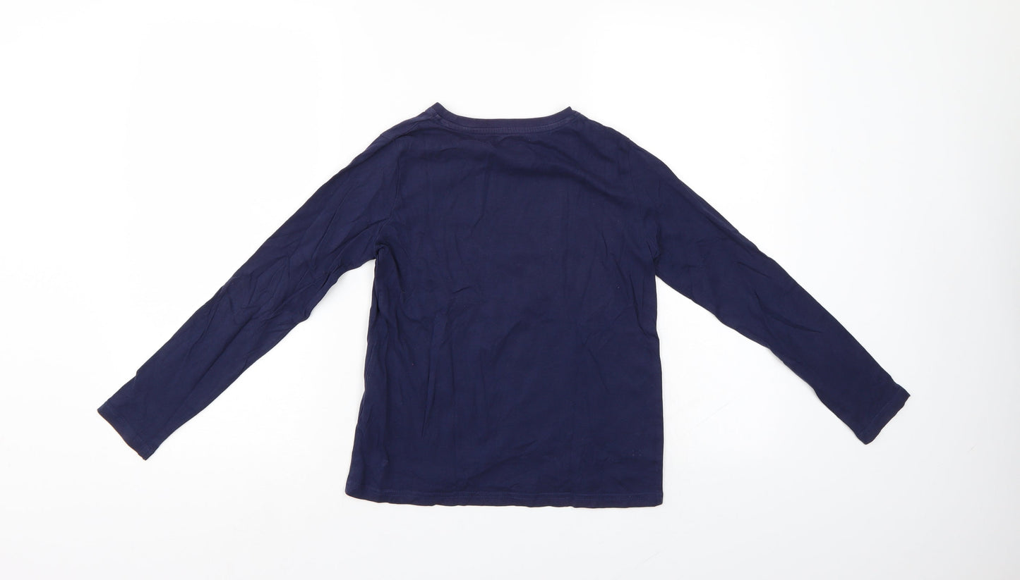 Dude Pepperts Boys Blue   Basic T-Shirt Size 8-9 Years