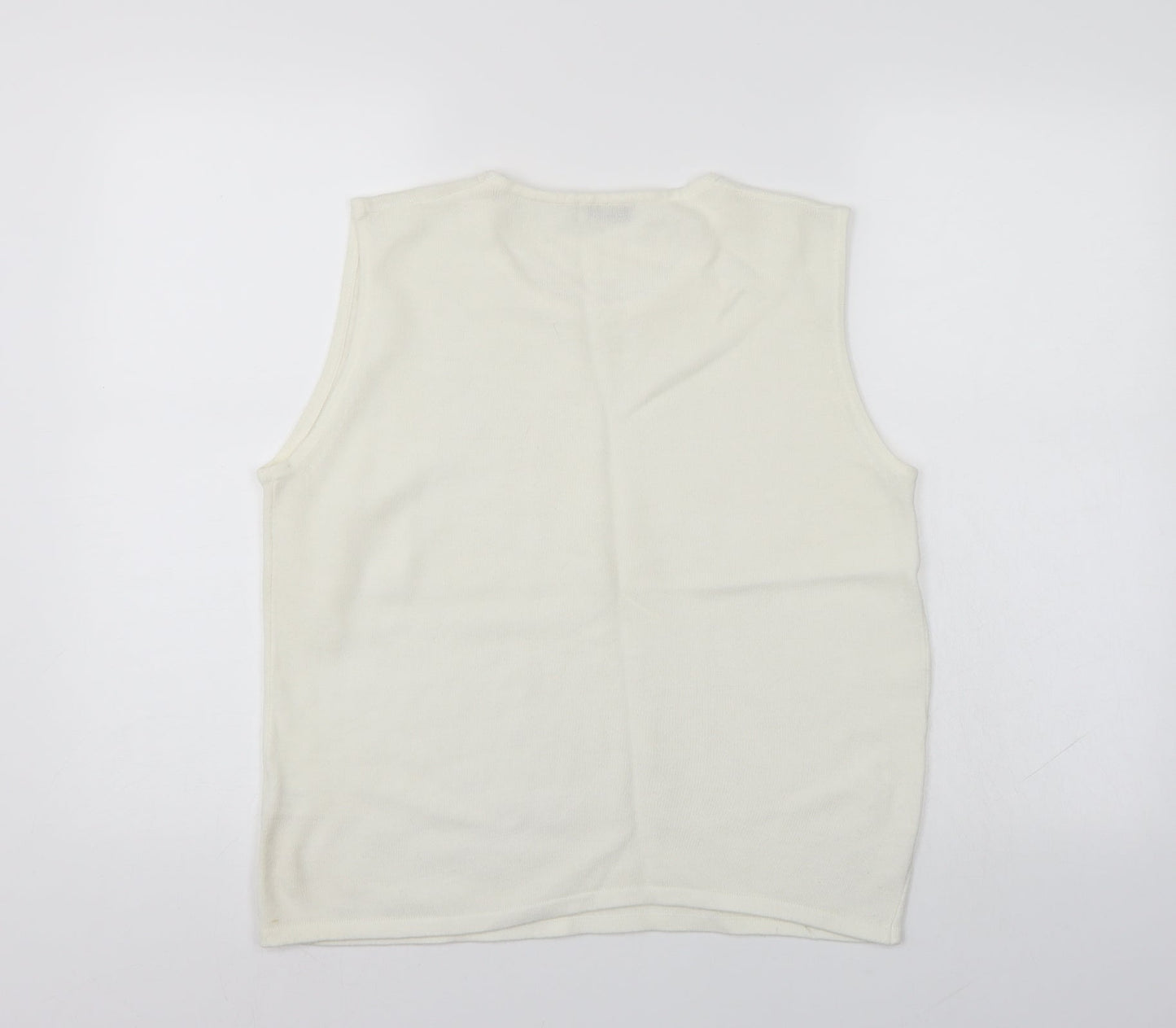 Cordelia Womens White   Basic Tank Size 16