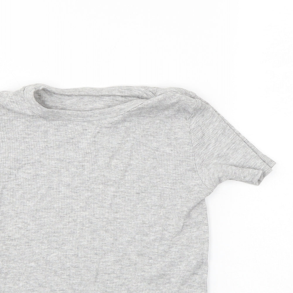 NEXT Girls Grey   Basic T-Shirt Size 5-6 Years