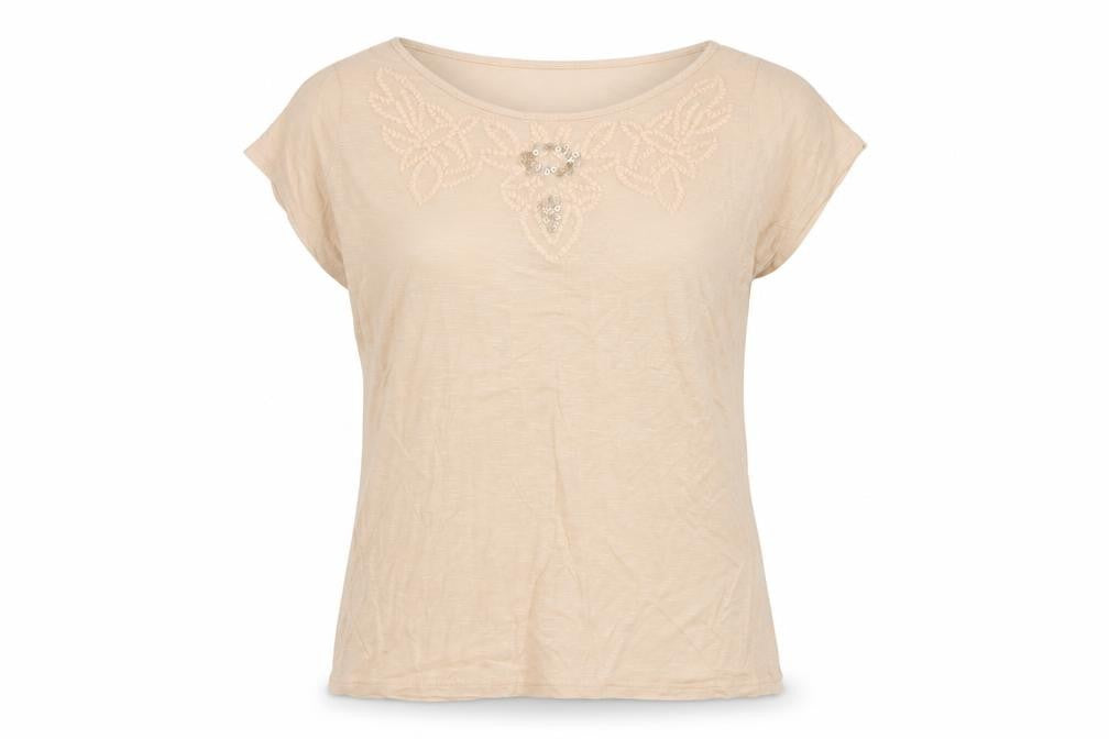 Dorothy Perkins Womens Ivory   Basic T-Shirt Size 12