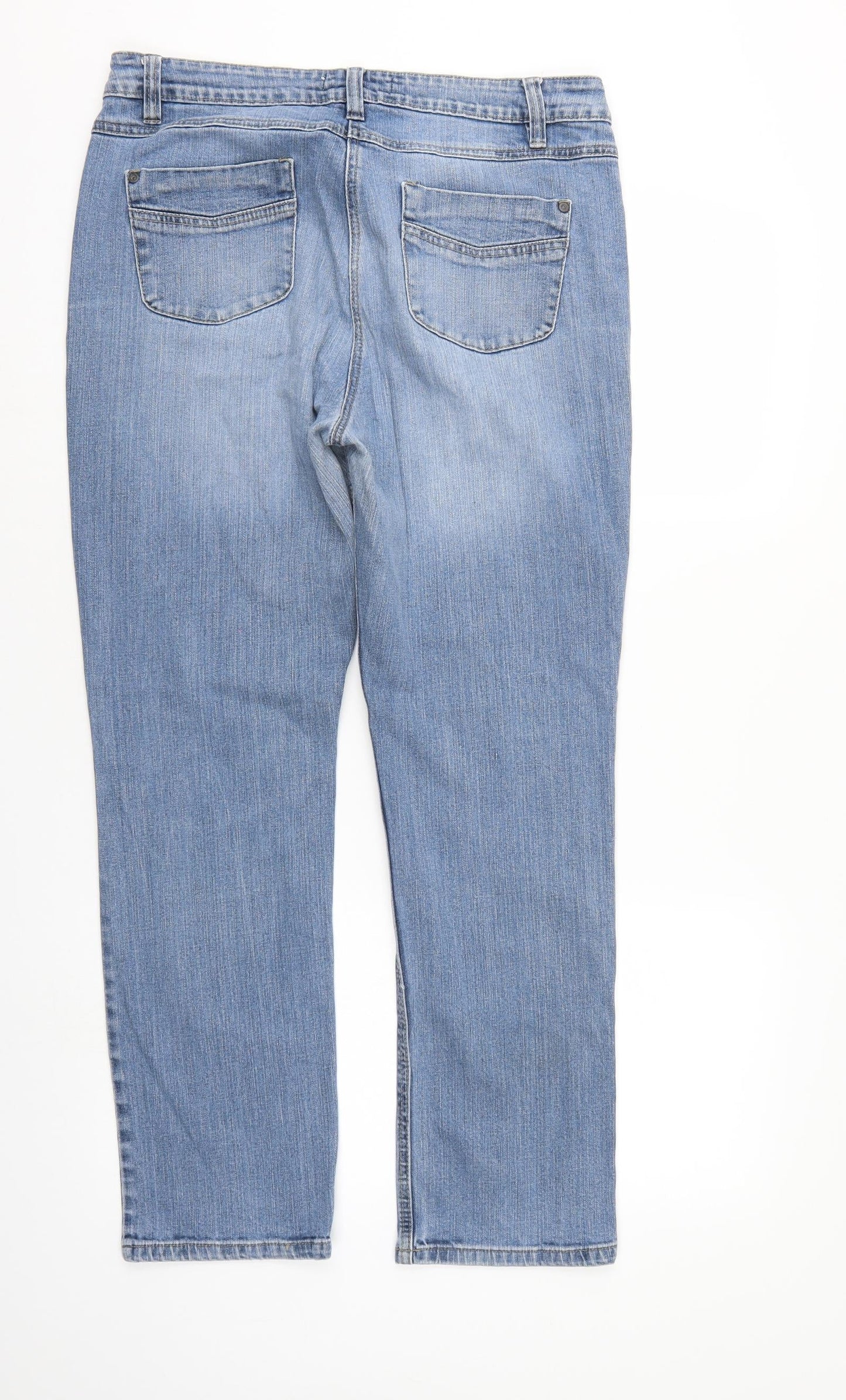 Papaya Womens Blue  Denim Straight Jeans Size 14 L27 in