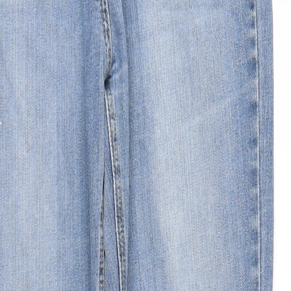 Papaya Womens Blue  Denim Straight Jeans Size 14 L27 in