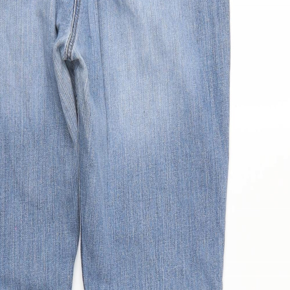 Papaya Womens Blue  Denim Straight Jeans Size 14 L27 in