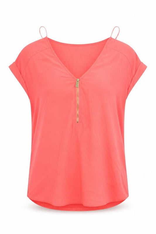 F&F Womens Red   Basic Blouse Size 8