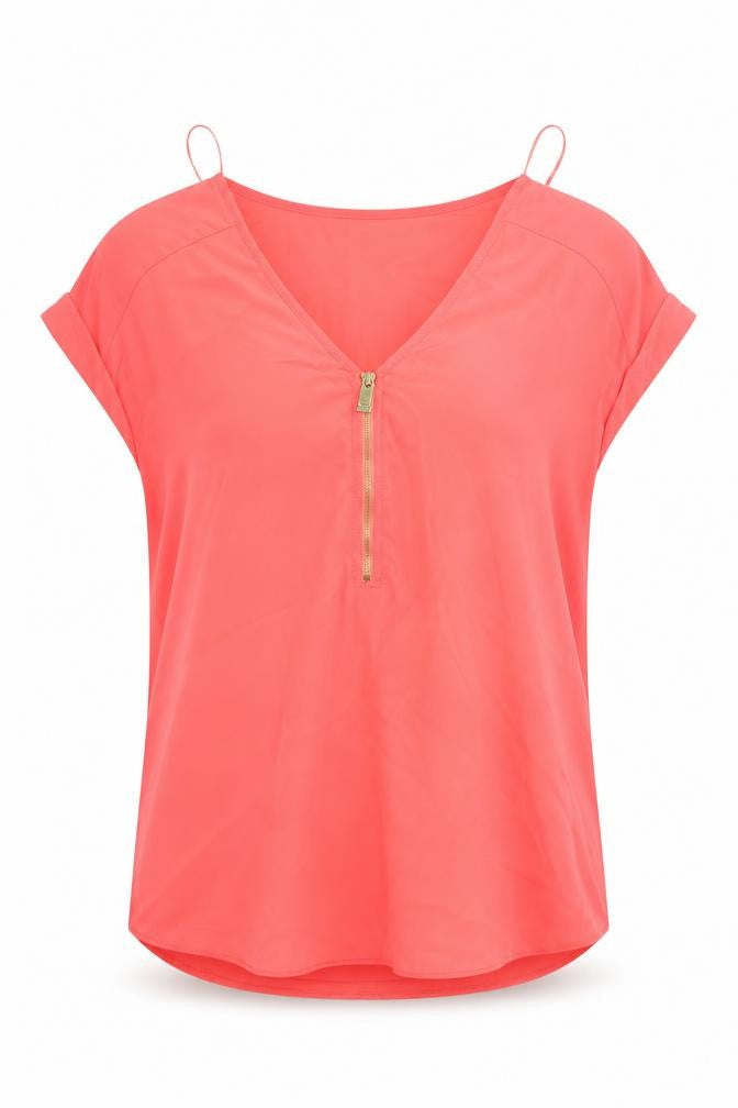 F&F Womens Red   Basic Blouse Size 8